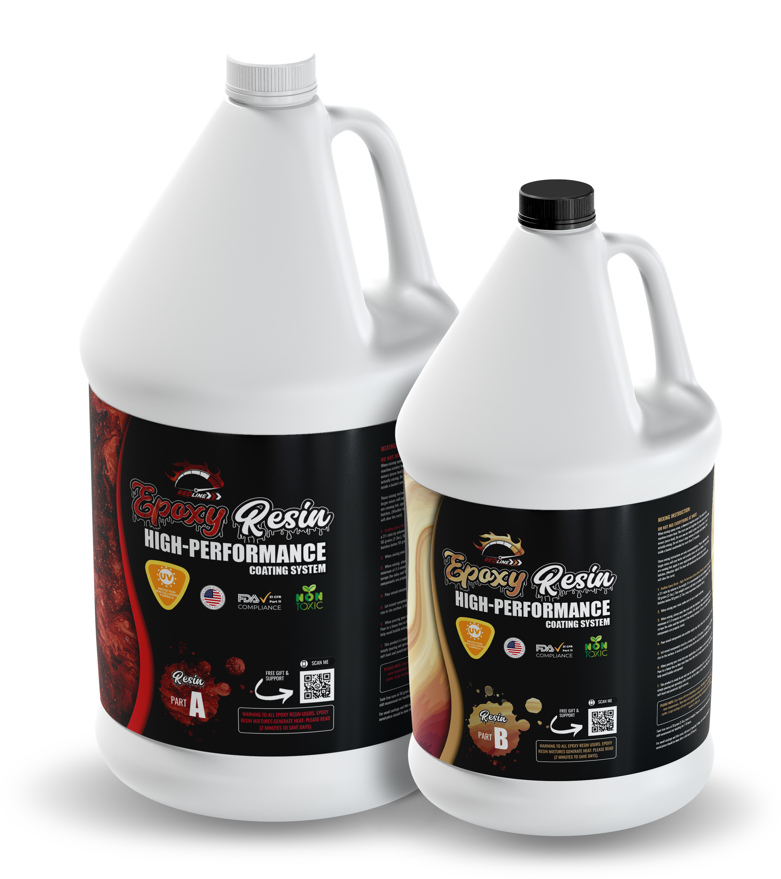 Redline High Performance Crafters Coating Epoxy | UV Protected, Resistant to Chemicals and Corrosion